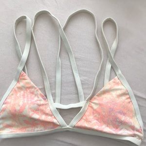 La hearts bikini top